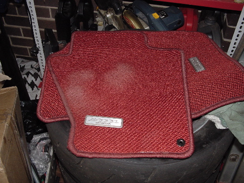 Honda s2000 floor mats red #7
